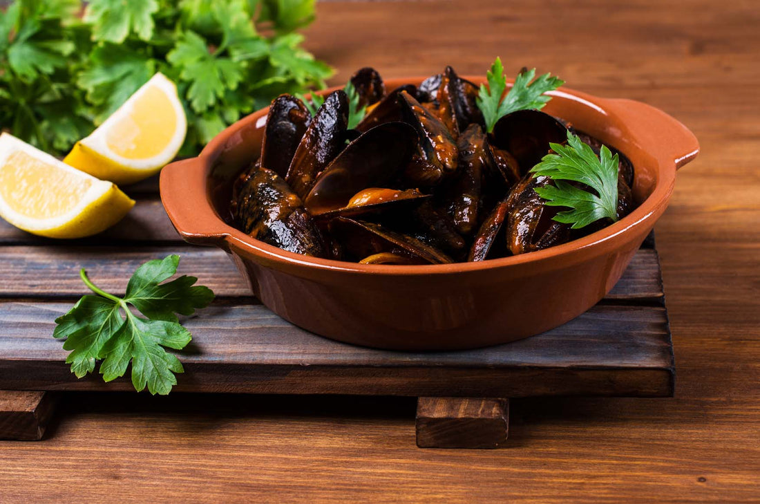 Hazy IPA Steamed Mussels